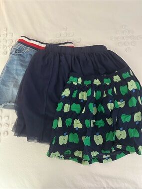 Apple Print Primary Skirt + 2 skirts